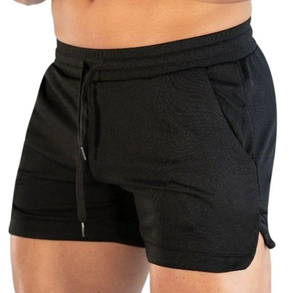 FRSASU Mens Mesh Running Shorts 3 Inch Quick Dry Breathable Tight Gym Athletic Workout Shorts for Men Black