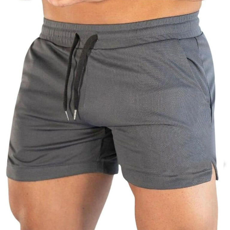 FRSASU Mens Mesh Running Shorts Inch Quick Dry Breathable Tight