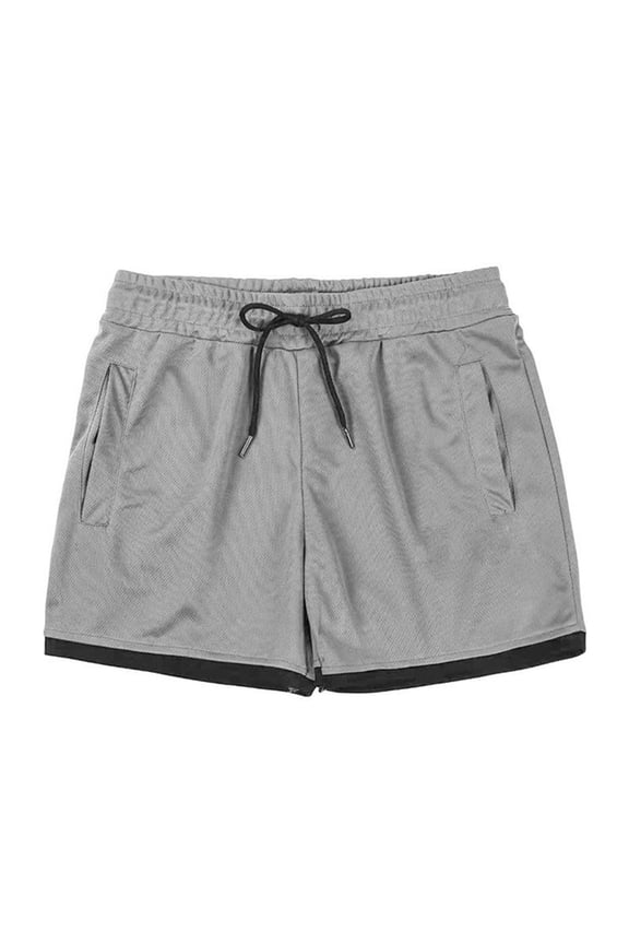 Mens Mesh Running Shorts 3 Inch Quick Dry Lightweight Gym Workout Athletic Shorts for Men with Pockets Gray