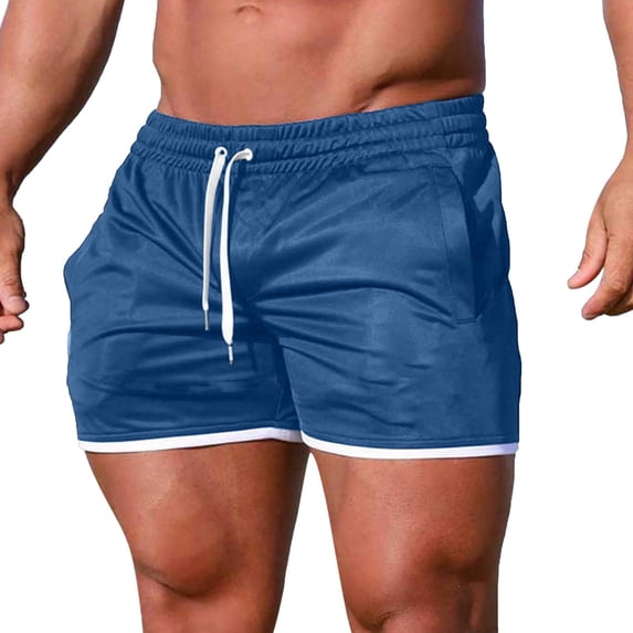 FRSASU Mens Mesh Running Shorts 3 Inch Quick Dry Lightweight Gym Workout Athletic Shorts for Men with Pockets Navy
