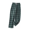 thumbnail image 1 of FRSASU Mens Pajama Pants Cotton Lightweight Plaid Sleep & Lounge Pants, Pajama Bottoms Dark Green, 1 of 2
