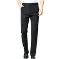 thumbnail image 1 of FRSASU Mens Spring Summer Stretch Dress Pants formal Business Suit Pants Wedding Dress Pants Male Long Pants Black, 1 of 5