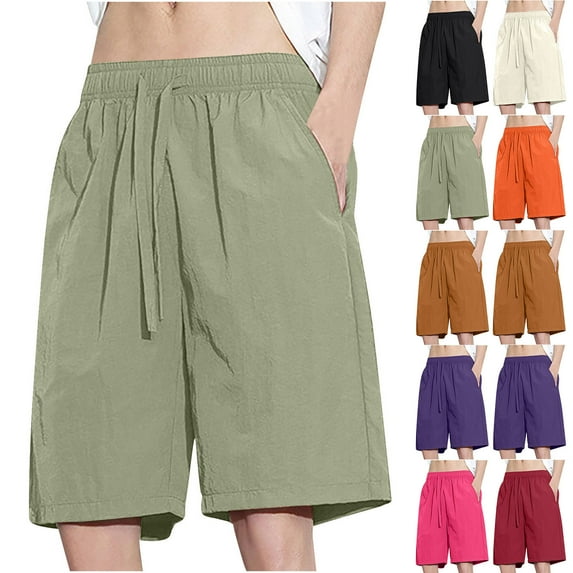 FRSASU Mens Shorts Casual Drawstring Loose Fit with Wine