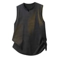 thumbnail image 1 of FRSASU Mens Tank Tops Summer Sleeveless Muscle Shirts Loose Fit Tee Solid Color Distressed Shirt Casual Fashion Shirt Black, 1 of 4