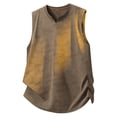 thumbnail image 1 of FRSASU Mens Tank Tops Summer Sleeveless Muscle Shirts Loose Fit Tee Solid Color Distressed Shirt Casual Fashion Shirt Coffee, 1 of 6