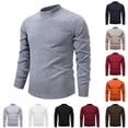 thumbnail image 1 of FRSASU Mens Turtleneck Long Sleeve Shirts thermal Mock Neck Pullover Sweater Tops Fitted Lightweight Undershirt Dark Gray, 1 of 6