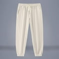 thumbnail image 1 of FRSASU Mens fashionable and comfortable Casual tapered Pants Joggers Pants Workout Pants with Pockets Khaki, 1 of 9
