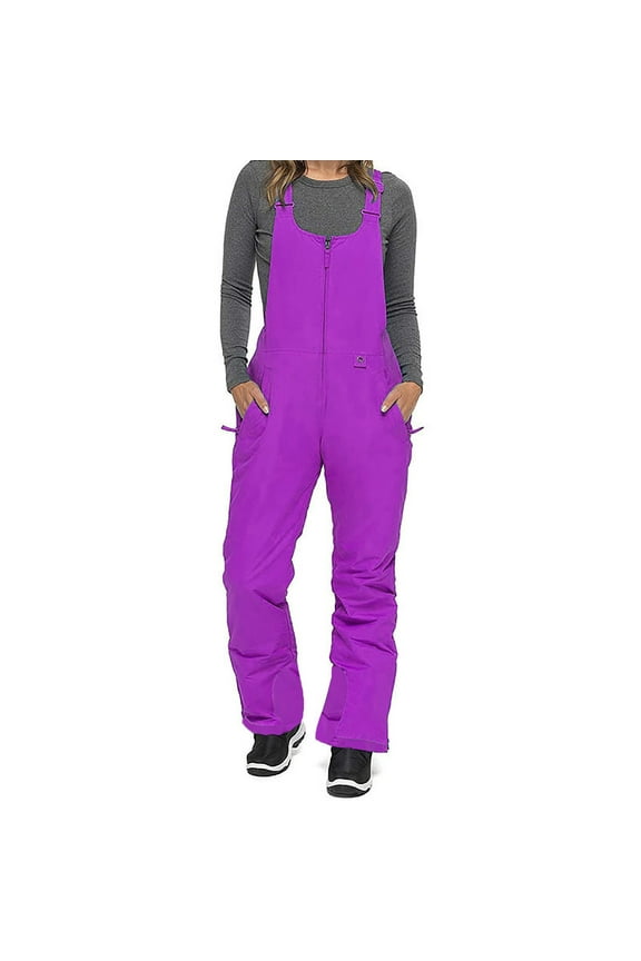 Pants for Women women'S Snow Ski Overalls Waterproof Windproof Insulated Romper Athletic Snowpants Purple 10(XL)