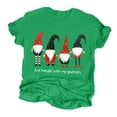 thumbnail image 1 of FRSASU Plus Size Tops Women Christmas Print Short Sleeves Loose T-Shirt Blouse Tops, 1 of 3