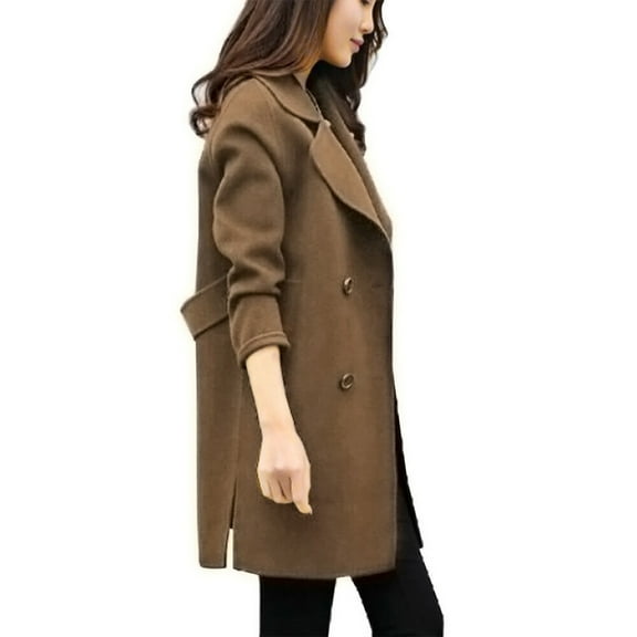 FRSASU Plus Size Women Coats Women'S Autumn Winter Jacket Outwear Cardigan Slim Coat Overcoat