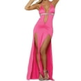 thumbnail image 1 of FRSASU Plus size Pajamas Ladies Comfortable Solid Color Suspenders Pajamas Woman Nightgown Lingerie Nightdress Hot Pink 4(S), 1 of 6
