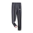 thumbnail image 1 of FRSASU Pregnancy Pant Clearance Winter Leggings Plush Thickened Underlay Pants Over the Belly High Waist Pregnancy Pants Dark Gray L, 1 of 5