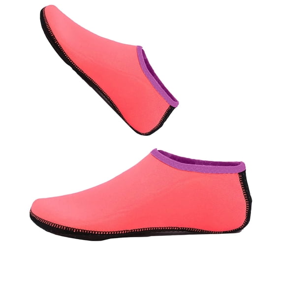 FRSASU Quick Dry Water Shocks for Men Women Lightweight Barefoot Beach Sneakers Breathable Aqua Socks Hot Pink