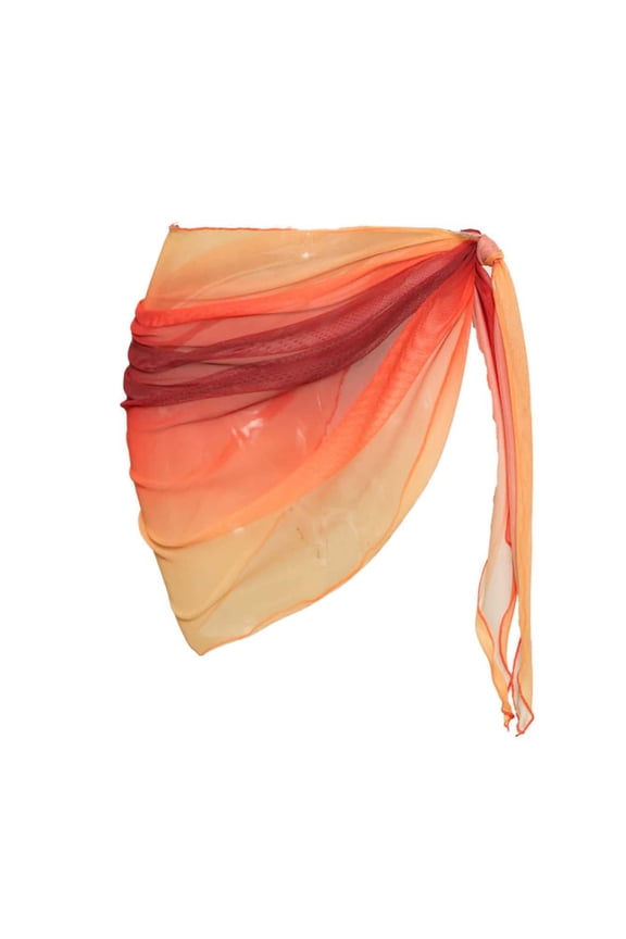 Sarong Swimsuit Cover Ups for Women Beach Cover up Skirt Swimsuit Sarongs Wraps Side Tie up Swimwear Coffee