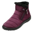 thumbnail image 1 of FRSASU Shoes Women's Winter Warm Cotton Shoes Nylon Snow Short Botas Red 10.5(43), 1 of 9