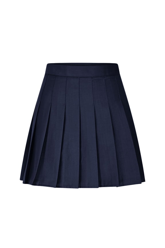 Pleated Tennis Skirt for Women High Waisted Lightweight Flowy Athletic Golf Skirts with Pockets Navy