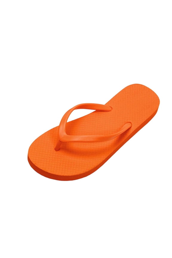 Slim Flip Flops for Women,Shower Slippers Flat Sandals,Lightweight Basic Thongs Rubber Soft Slide Slip-on Shoes Orange