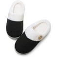 thumbnail image 1 of FRSASU Slippers Ladies Memory Foam Slippers Non-slip Rubber Bottom Ladies Home Slippers Warm Plush Lining Bedroom Comfortable Home Shoes Black 39, 1 of 4