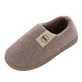 thumbnail image 1 of FRSASU Slippers Clearance Women's Mens Couples Winter Warm Floor Home Slippers Loafer Indoor Bedroom Shoes Coffee 8.5(40-41), 1 of 3