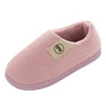 thumbnail image 1 of FRSASU Slippers Clearance Women's Mens Couples Winter Warm Floor Home Slippers Loafer Indoor Bedroom Shoes Purple 7.5(38-39), 1 of 3