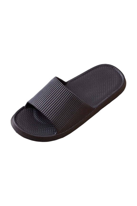 Slippers for Women & Men Shower Slides Sandals Pool Slides House Slippers Non Slip Indoor Bathroom Shoes Beach Sandals Black