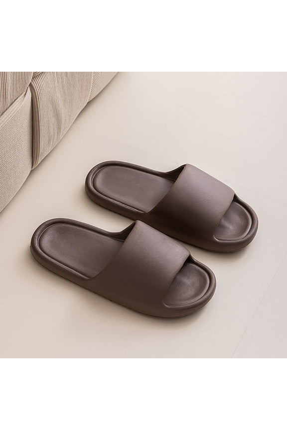 Slippers for Women and Men House Slides Shower Sandals for home use outdoor sandals for wearing Coffee