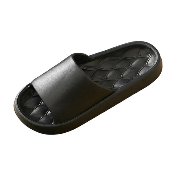 FRSASU Slippers for Women and Men Ultra Comfort Non-Slip Shower Sandals Indoor and Outdoor Use Quick Drying Pool Party Home Dorm Slides Black