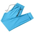 thumbnail image 1 of FRSASU Summer Breathable Trousers for Men Mesh Zipper Casual Quick Dry Thin Workout Stretch Pants Sky Blue-A, 1 of 4