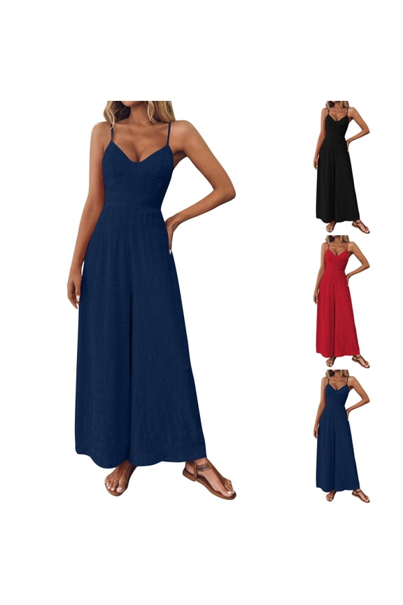 Summer Dresses for Women Sleeveless High Waist Flowy Boho Maxi Dress Beach Vacation Long Sundress Red