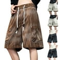 thumbnail image 1 of FRSASU Summer Mens Large Size Breathable Thin Shorts, Five-Point Pants Quick-Drying Work Mountaineering Shorts Khaki, 1 of 8