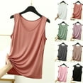 thumbnail image 1 of FRSASU Tank Top for Women V Neck Summer Sleeveless T Shirt Tunic Casual Loose Fit Blouses White, 1 of 5