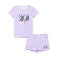 thumbnail image 1 of FRSASU Toddler Baby Boy Summer Outfit Short Sleeve Letter Print T Shirt Top and Casual Shorts Set Cute Infant Newborn Clothes Purple 13 Years, 1 of 4