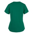 thumbnail image 1 of FRSASU Tops Clearance Womens Plus-Size Women Short Sleeve V-Neck Tops Working Uniform Pocket Blouse, 1 of 4