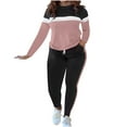 thumbnail image 1 of FRSASU Track Suits for Women Set - Casual 2 Piece Outfits Sweatsuit Pocket Long Sleeve with Pants Set Khaki, 1 of 5