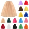 thumbnail image 1 of FRSASU Women's Tutu Skirts High Waisted Knee Length Layered Party Midi Skirt Plus Size Tulle Wedding Party Homecoming Prom Dress Watermelon Red, 1 of 3