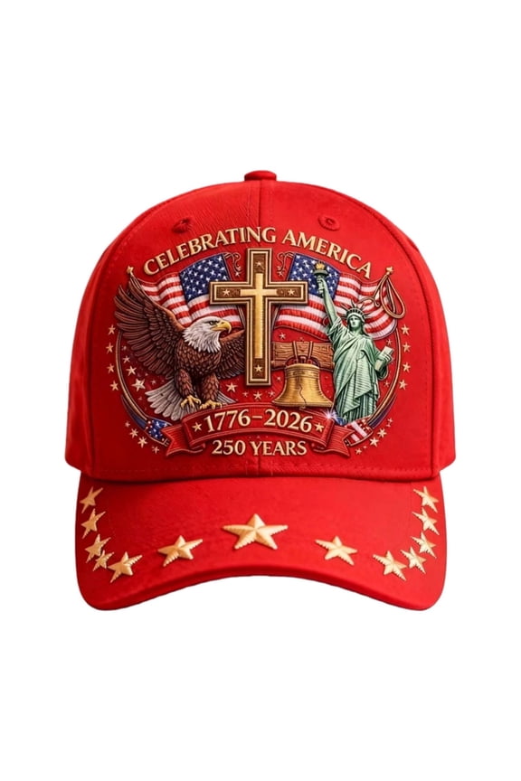 United States 250th Anniversary Hat, USA Baseball Cap 1776-2026 American Eagles Hat Patriotic Embroidered Hats for Men Women