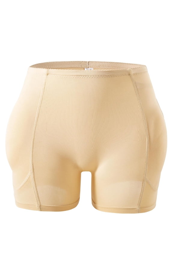 Women Bigger Butt Enhancer Butt Lifter Padded Shapewear Control Panties Seamless Underwear Buttock Lifting Short Beige L(L)