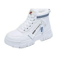 thumbnail image 1 of FRSASU Women Boots ,Plus Fleece Boots Women Winter Warm Short Boots Thick-Soled Thick Boots, 1 of 7