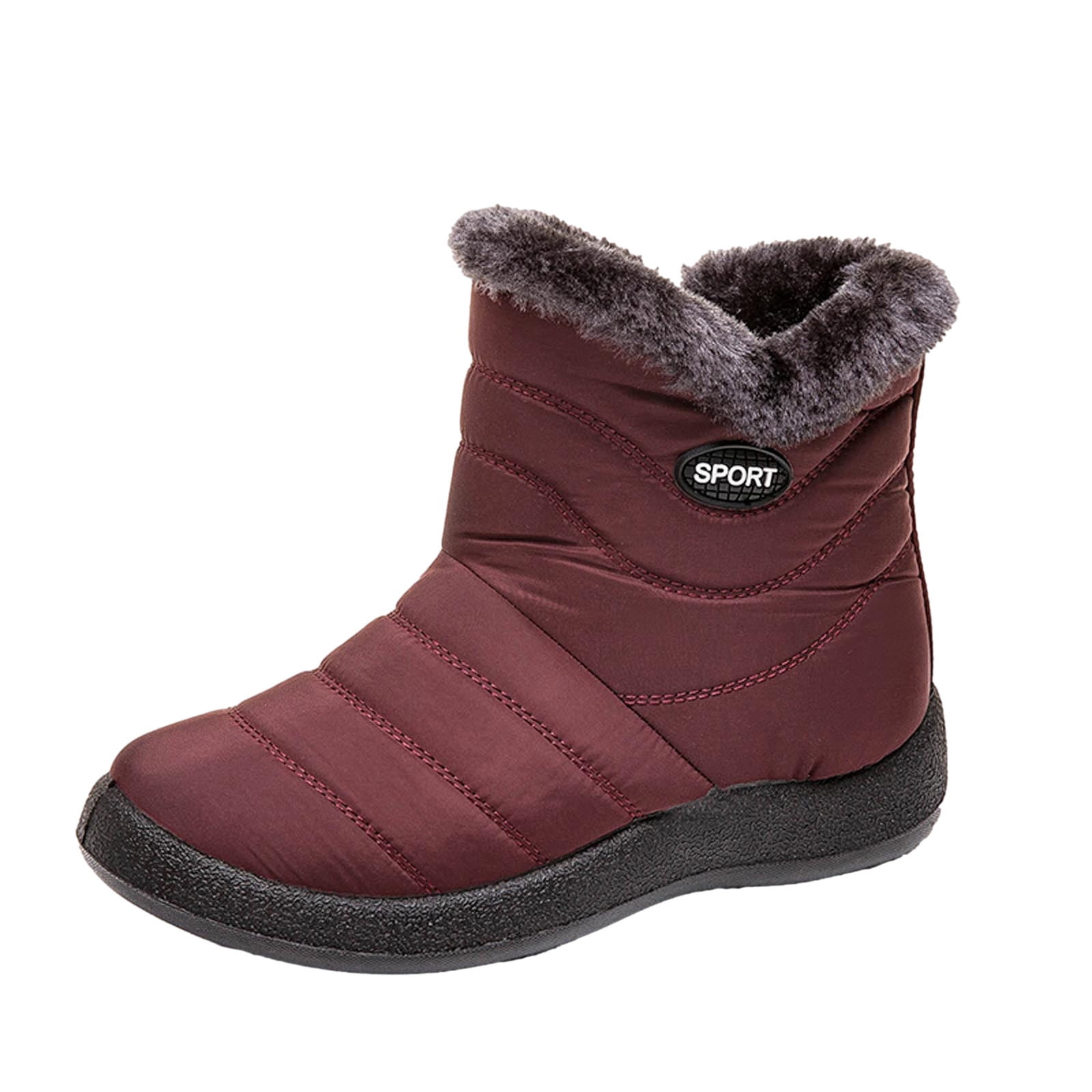 FRSASU Women Boots Clearance,Winter Boots Women Waterproof Snow Shoes