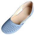 thumbnail image 1 of FRSASU Women Boots Sandals,Woman Summer Sandals Flat Solid Color Loophole Shoes, 1 of 4