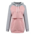thumbnail image 1 of FRSASU Women Plus Size Clearance,Women Pregnant Tops Maternity Long Sleeves Hooded Clothes Blouse, 1 of 6