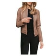 thumbnail image 1 of FRSASU Women'S Plus Size Coat Clearance,Ladies Lapel Motor Jacket Coat Zip Biker Short Punk Cropped Tops, 1 of 6