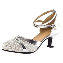 FRSASU Women'S Shoes ,Women'S Ballroom Tango Latin Salsa Dancing Shoes Sequins Shoes Social Dance Shoe