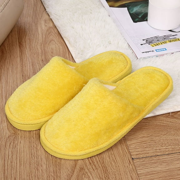 FRSASU Women Slippers ,Women Warm Home Plush Soft Slippers Indoors Anti-Slip Winter Floor Bedroom Shoes