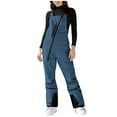 thumbnail image 1 of FRSASU Women Snow Bibs - Adjustable Overalls, Windproof & Waterproof Ski Pants, Insulated Warm Pants Navy, 1 of 8