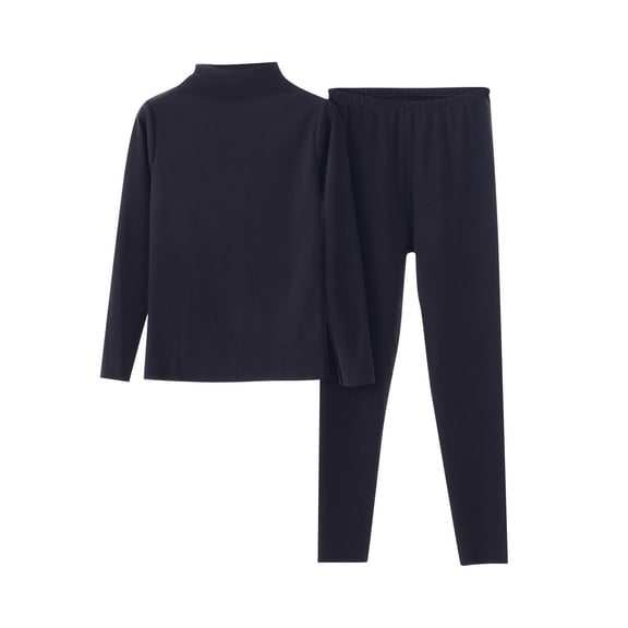 FRSASU Women Velour Pajamas Sets Solid Color Lounge Set 2 Piece Crew Neck Long Sleeve Top and Pants Velvet Loungewear Black