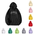 thumbnail image 1 of FRSASU Women letter printed Hoodies Oversized Long Sleeve Comfy Casual Basic Pullover Sweatshirts Fall Outfits Clothes Yellow, 1 of 7