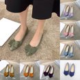 thumbnail image 1 of FRSASU Women's Bow Mules Dressy Comfortable Pointed Toe Bowknot Ballet Shoes Casual Dress Shoes for Women Purple, 1 of 4