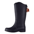 thumbnail image 1 of FRSASU Women's Knee‑High Waterproof Rain Boots Tassel Decor Matte Tall Boots Non‑Slip Sole for Rainy Days & Daily Wear Black, 1 of 8