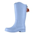 thumbnail image 1 of FRSASU Women's Knee‑High Waterproof Rain Boots Tassel Decor Matte Tall Boots Non‑Slip Sole for Rainy Days & Daily Wear Blue, 1 of 8